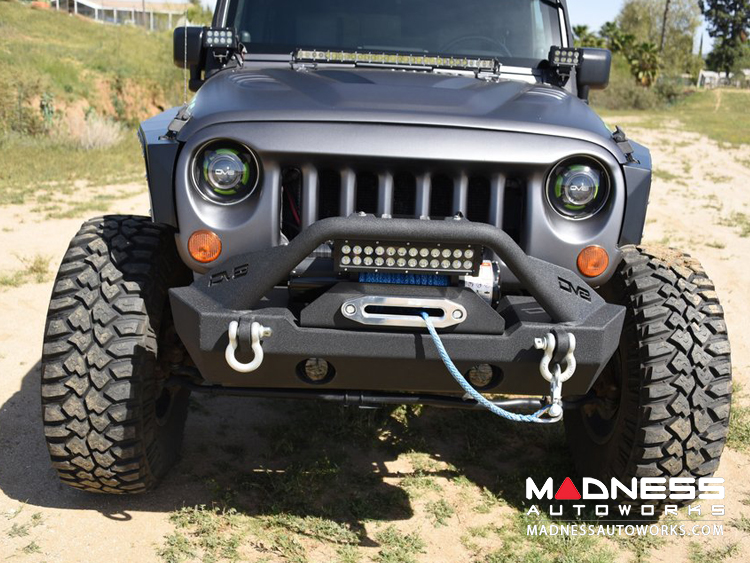 Jeep Wrangler JL Stubby Front Bumper - Mid Width - Steel - FS-15